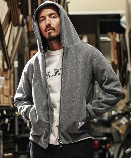 mpa3721-cardboard knit zip up hoodie ジップパーカー