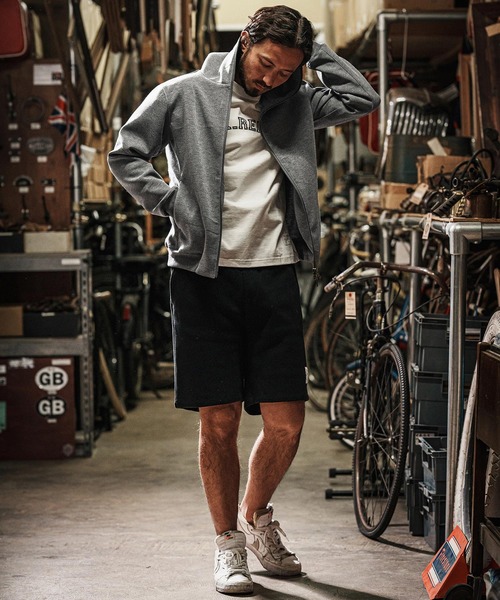 wjk reluxe(ダブルジェーケーリラックス)の「mpa3721-cardboard knit zip up hoodie ジップパーカー(パーカー・メンズ・ブラック/チャコール/トップグレー・L/S/M)」の5枚目の写真
