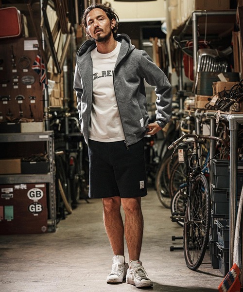 wjk reluxe(ダブルジェーケーリラックス)の「mpa3721-cardboard knit zip up hoodie ジップパーカー(パーカー・メンズ・ブラック/チャコール/トップグレー・L/S/M)」の6枚目の写真