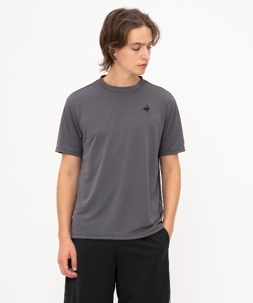 le coq sportif(ルコックスポルティフ)の「エコペットショートスリーブシャツ(Tシャツ/カットソー・メンズ・ブラック/ブルー/グレー/ホワイト/ネイビー・S/M/L/XL/XXL)」の3枚目の写真