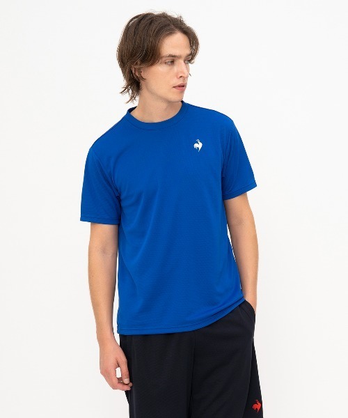 le coq sportif(ルコックスポルティフ)の「エコペットショートスリーブシャツ(Tシャツ/カットソー・メンズ・ブラック/ブルー/グレー/ホワイト/ネイビー・S/M/L/XL/XXL)」の5枚目の写真