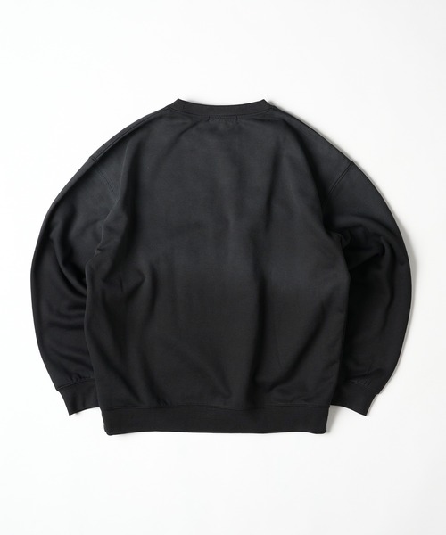 kutir(クティール)の「SPRAY PROCESSING PULLOVER SWEAT/スプレー加工プルオーバースウェット(スウェット・メンズ・ブラック/ブラック系/杢グレー/グレー系・MEDIUM/LARGE)」の5枚目の写真
