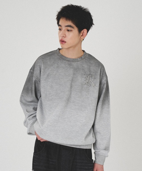 kutir(クティール)の「SPRAY PROCESSING PULLOVER SWEAT/スプレー加工プルオーバースウェット(スウェット・メンズ・ブラック/ブラック系/杢グレー/グレー系・MEDIUM/LARGE)」の12枚目の写真