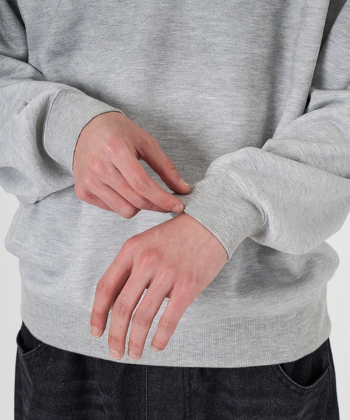 kutir(クティール)の「SPRAY PROCESSING PULLOVER SWEAT/スプレー加工プルオーバースウェット(スウェット・メンズ・ブラック/ブラック系/杢グレー/グレー系・MEDIUM/LARGE)」の18枚目の写真