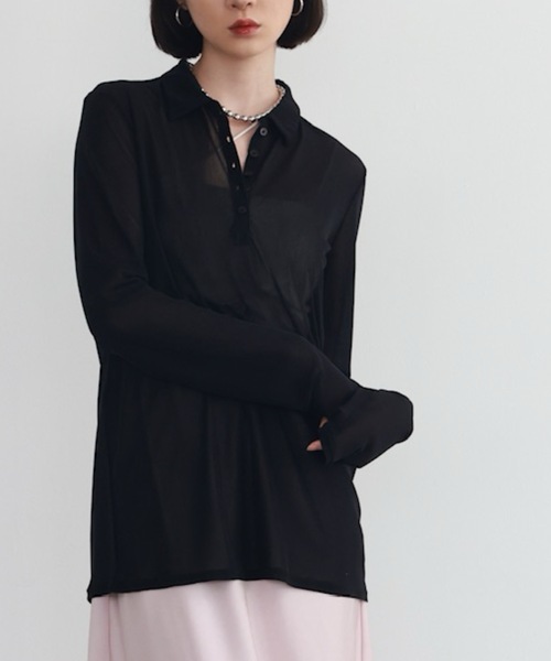 OUR LEGACY シアーポロシャツ Our Legacy（アワーレガシー）の「SHRUNKEN FULLZIP POLO
