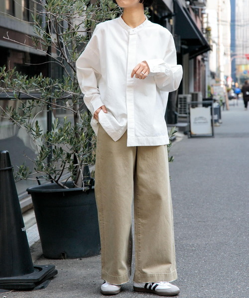 FORK&SPOON（フォークアンドスプーン）の「FORK&SPOON　ギボシロングスリーブシャツ（シャツ/ブラウス・レディース・ストライプ/オフホワイト・1）」の16枚目の写真