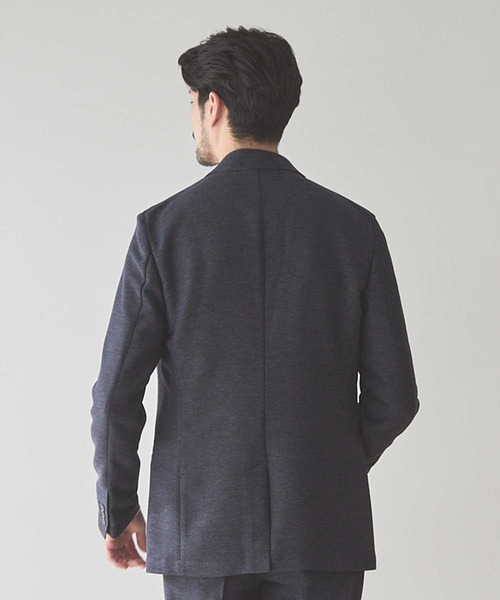 UNION STATION（ユニオンステーション）の「【セットアップ対応可】カラミ織り ノッチドラペル サマージャケット（テーラードジャケット・メンズ・ライトグレー/ネイビー・S/M/L/LL）」の9枚目の写真