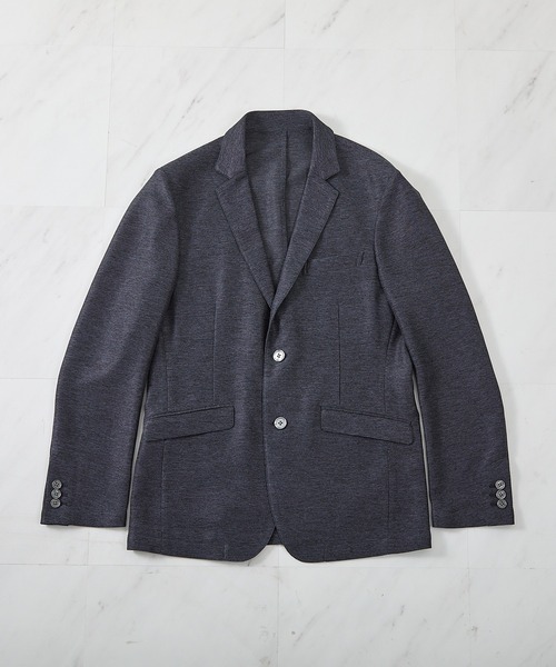 UNION STATION（ユニオンステーション）の「【セットアップ対応可】カラミ織り ノッチドラペル サマージャケット（テーラードジャケット・メンズ・ライトグレー/ネイビー・S/M/L/LL）」の18枚目の写真