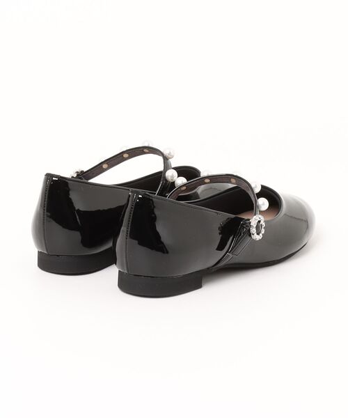 Bridget Birkin(ブリジットバーキン)の「【Bridget Birkin】パール付きメリージェーンパンプス(551528)(パンプス・レディース・シルバー系その他/ブラック系その他/ブラック・23/24.5/23.5/24/22.5)」の4枚目の写真