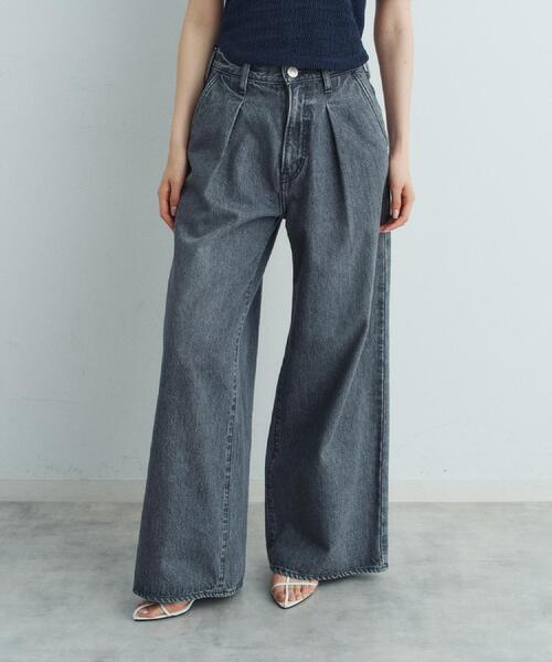 CODE A（コードエー）の「NEEDBY heritage ＊ CODE A｜AARON（デニムパンツ・レディース・グレー・24/25/26）」の14枚目の写真