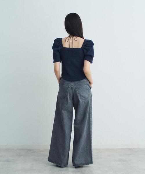CODE A（コードエー）の「NEEDBY heritage ＊ CODE A｜AARON（デニムパンツ・レディース・グレー・24/25/26）」の17枚目の写真