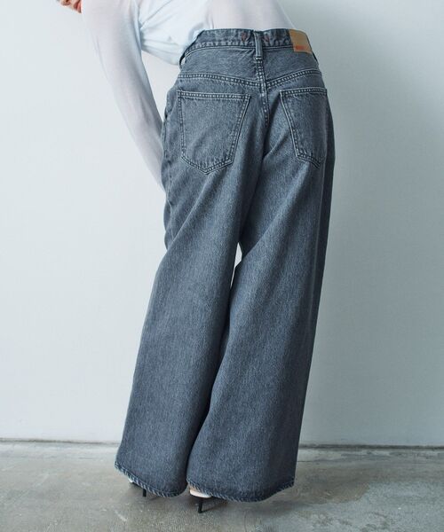 CODE A（コードエー）の「NEEDBY heritage ＊ CODE A｜AARON（デニムパンツ・レディース・グレー・24/25/26）」の5枚目の写真