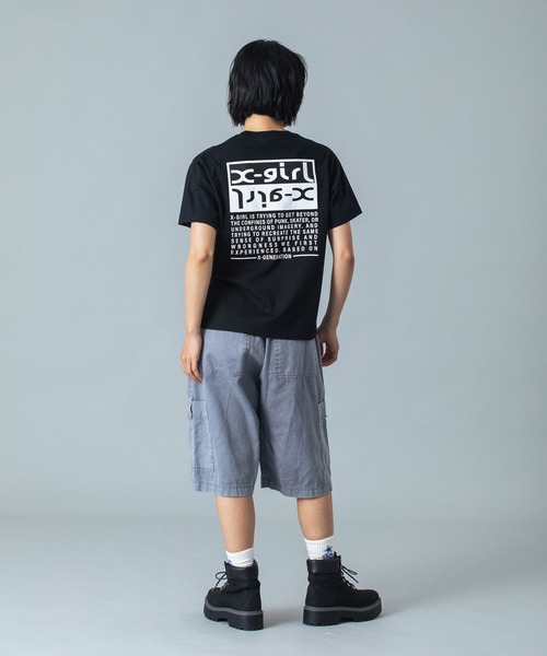 FADED FACE EASY HALF PANTS（その他パンツ）｜X-girl（エックス