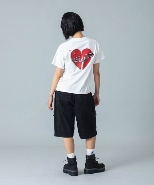大人気 X-girl FADED FACE EASY HALF PANTS ワンポイント◎ X-girl パンツ FADED FACE EASY HALF PANTS レディース