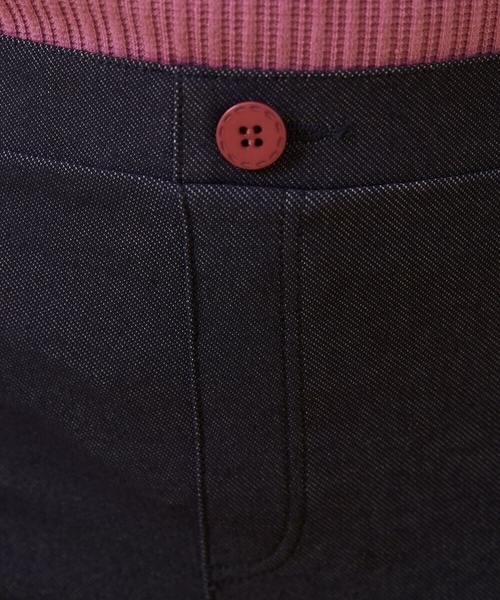 Jocomomola（ホコモモラ）の「Triangulo 刺繍レギンスパンツ（その他パンツ・レディース・ネイビー/チャコールグレー・42/40）」の8枚目の写真