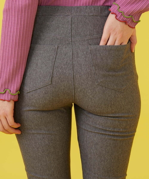 Jocomomola（ホコモモラ）の「Triangulo 刺繍レギンスパンツ（その他パンツ・レディース・ネイビー/チャコールグレー・42/40）」の13枚目の写真