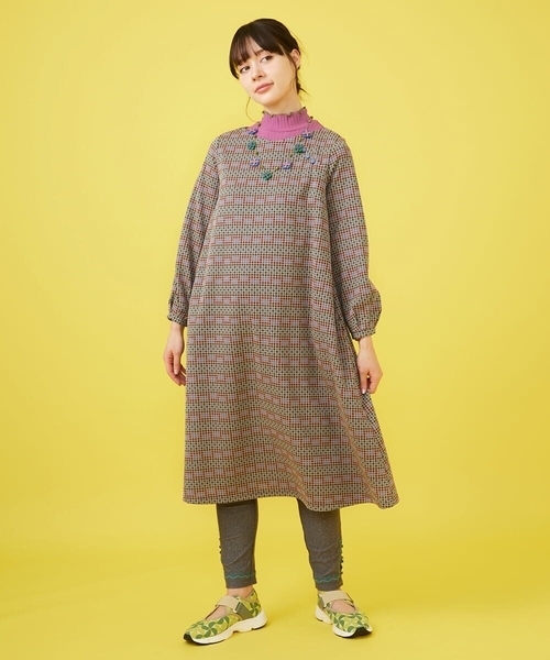 Jocomomola（ホコモモラ）の「Triangulo 刺繍レギンスパンツ（その他パンツ・レディース・ネイビー/チャコールグレー・42/40）」の14枚目の写真