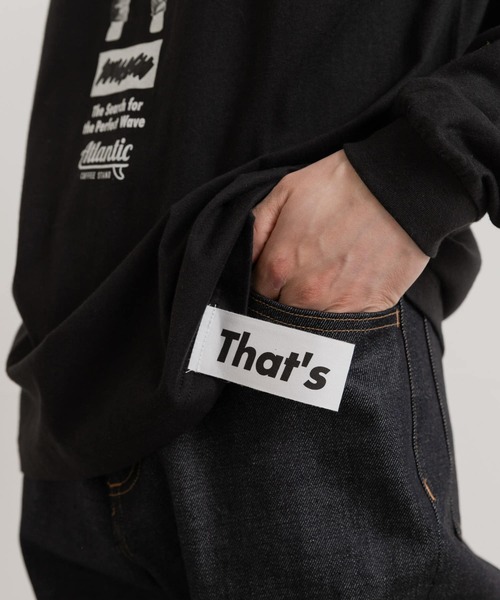 THE GOODLAND MARKET（ザグッドランドマーケット）の「That’s　RE the Long Tee (No Plan B)（Tシャツ/カットソー・メンズ・ブラック/ホワイト・MEDIUM/LARGE/X-LARGE）」の5枚目の写真