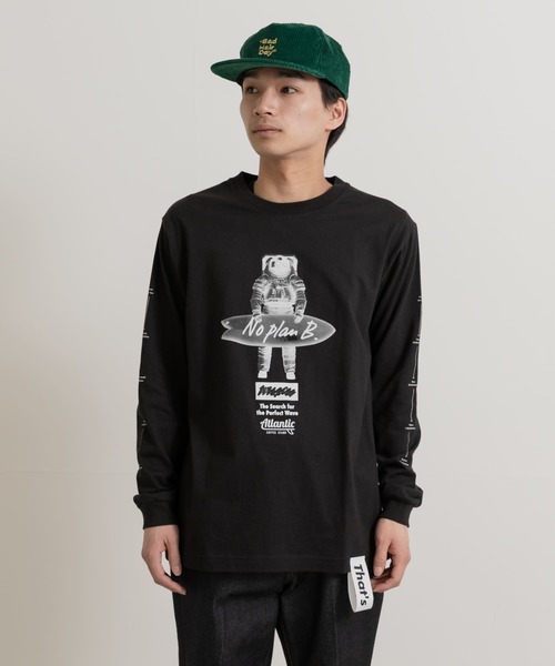 THE GOODLAND MARKET（ザグッドランドマーケット）の「That’s　RE the Long Tee (No Plan B)（Tシャツ/カットソー・メンズ・ブラック/ホワイト・MEDIUM/LARGE/X-LARGE）」の6枚目の写真