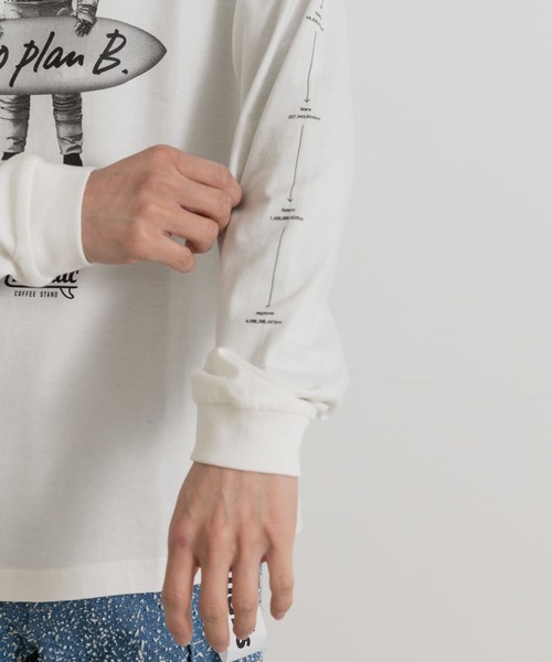 THE GOODLAND MARKET（ザグッドランドマーケット）の「That’s　RE the Long Tee (No Plan B)（Tシャツ/カットソー・メンズ・ブラック/ホワイト・MEDIUM/LARGE/X-LARGE）」の9枚目の写真