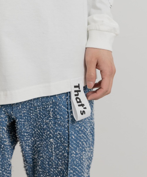 THE GOODLAND MARKET（ザグッドランドマーケット）の「That’s　RE the Long Tee (No Plan B)（Tシャツ/カットソー・メンズ・ブラック/ホワイト・MEDIUM/LARGE/X-LARGE）」の10枚目の写真