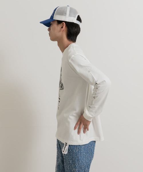 THE GOODLAND MARKET（ザグッドランドマーケット）の「That’s　RE the Long Tee (No Plan B)（Tシャツ/カットソー・メンズ・ブラック/ホワイト・MEDIUM/LARGE/X-LARGE）」の12枚目の写真