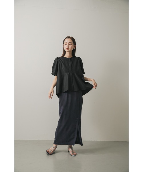セオリー　24SS　リネン　スカート　XX0　タグ付き新品未使用 Theory(セオリー) TECH LAWN TIER MAXI SK BLACK - YAMAROKU
