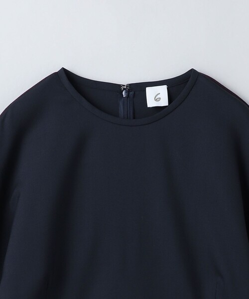 6 ROKU UNITEDARROWS 刺繍 ネイビー 新品タグ付き日本製 セール】＜6(ROKU)＞レッドステッチ ネイビートップス（その他