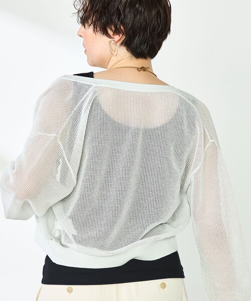 NOLLEY’S Sophi（ノーリーズソフィ）の「2WAYベアテレコタンクトップ（タンクトップ・レディース・ブラック/グレイッシュベージュ/オフホワイト・FREE）」の8枚目の写真