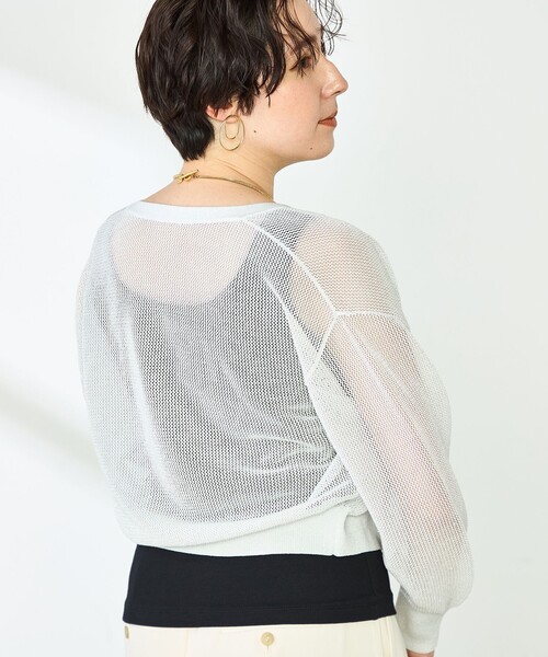 NOLLEY’S Sophi（ノーリーズソフィ）の「2WAYベアテレコタンクトップ（タンクトップ・レディース・ブラック/グレイッシュベージュ/オフホワイト・FREE）」の9枚目の写真