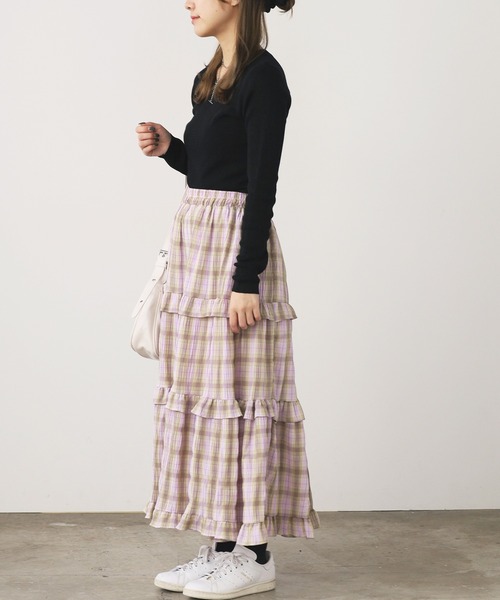 ROOPTOKYO(ループトウキョウ)の「クルーネック シアーニット 秋物 秋服 2026年秋冬 冬服(ニット/セーター・レディース・ホワイト/グレー・FREE)」の15枚目の写真