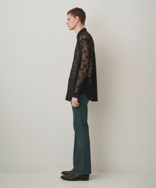 Juha(ユハ)の「CORD LACE L/S SHIRT(シャツ/ブラウス・メンズ・ブラック/グリーン・3/4)」の9枚目の写真