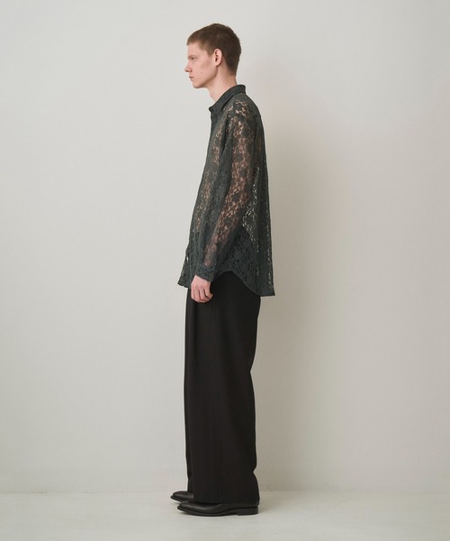 Juha(ユハ)の「CORD LACE L/S SHIRT(シャツ/ブラウス・メンズ・ブラック/グリーン・3/4)」の13枚目の写真