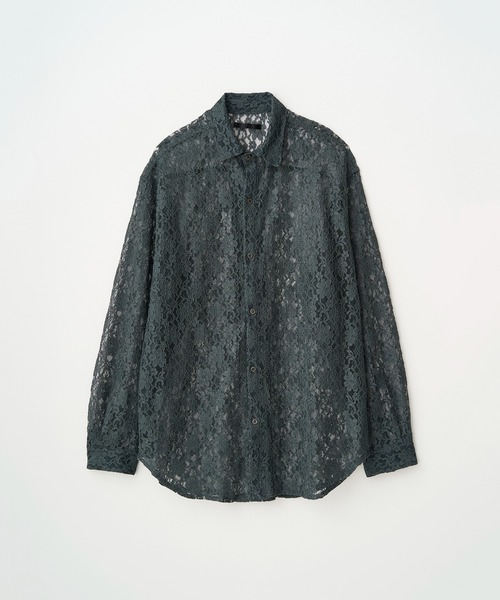 Juha(ユハ)の「CORD LACE L/S SHIRT(シャツ/ブラウス・メンズ・ブラック/グリーン・3/4)」の6枚目の写真