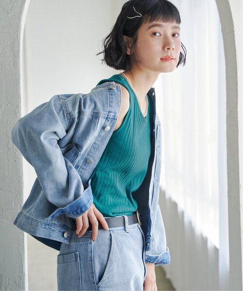 LBC（エルビーシー）の「【着やせ効果抜群】コットンUSA針抜きタンクトップ 25（タンクトップ・レディース・イエロー/ダークカーキ/ホワイト/ブラウン/ピンク/ブラック/チャコールグレー/その他30・M/L）」の16枚目の写真