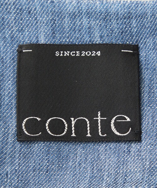 セール】＜conte＞デニムライク ジャンプスーツ（つなぎ