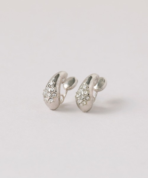 CALIN STANDARD(カリンスタンダード)の「◆金属アレルギー対応◆◆made in japan◆【痛くない】【落ちにくい】【ストレスフリーな着け心地】ビジュードロップ ミニループフィットイヤリング(イヤリング・レディース・ゴールド/ピンクゴールド/シルバー・FREE)」の2枚目の写真