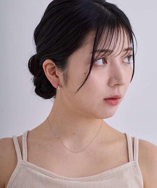 CALIN STANDARD(カリンスタンダード)の「◆金属アレルギー対応◆◆made in japan◆【痛くない】【落ちにくい】【ストレスフリーな着け心地】ビジュードロップ ミニループフィットイヤリング(イヤリング・レディース・ゴールド/ピンクゴールド/シルバー・FREE)」の8枚目の写真