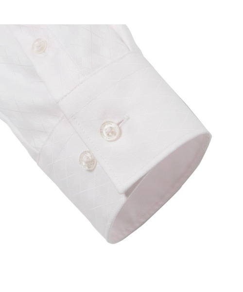 TOKYO SHIRTS（トウキョウシャツ）の「超形態安定ノーアイロン スキッパー 長袖ビジネスワイシャツ（ビジネスシャツ・レディース・ライトピンク・S/M/L/LL/XL）」の4枚目の写真