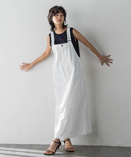 MAYSON GREY（メイソングレイ）の「MUTEKIタンクトップ≪洗濯機で洗える≫（Tシャツ/カットソー・レディース・ホワイト/ネイビー/ブラック・M）」の7枚目の写真