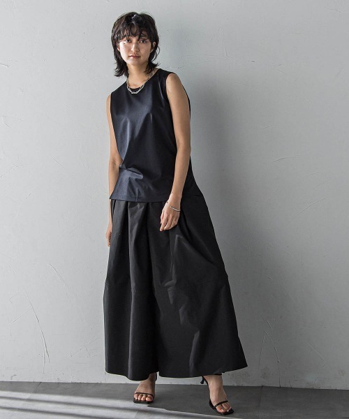 MAYSON GREY（メイソングレイ）の「MUTEKIタンクトップ≪洗濯機で洗える≫（Tシャツ/カットソー・レディース・ホワイト/ネイビー/ブラック・M）」の11枚目の写真