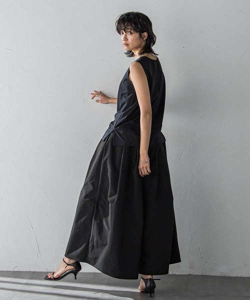 MAYSON GREY（メイソングレイ）の「MUTEKIタンクトップ≪洗濯機で洗える≫（Tシャツ/カットソー・レディース・ホワイト/ネイビー/ブラック・M）」の12枚目の写真