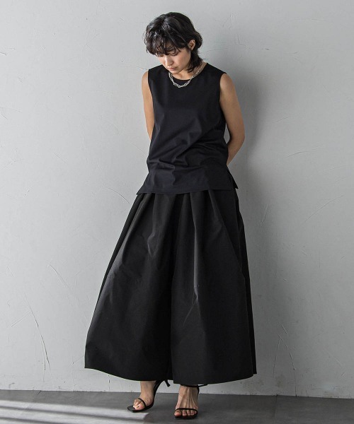 MAYSON GREY（メイソングレイ）の「MUTEKIタンクトップ≪洗濯機で洗える≫（Tシャツ/カットソー・レディース・ホワイト/ネイビー/ブラック・M）」の13枚目の写真