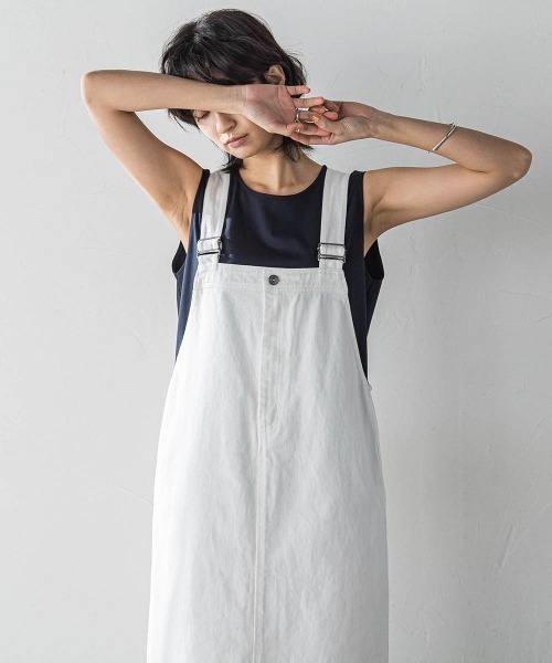 MAYSON GREY（メイソングレイ）の「MUTEKIタンクトップ≪洗濯機で洗える≫（Tシャツ/カットソー・レディース・ホワイト/ネイビー/ブラック・M）」の4枚目の写真