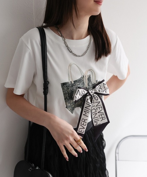 tシャツ リボンキャミドッキングカットソートップス レディース 楽天市場】リボンキャミトドッキングカットソートップス