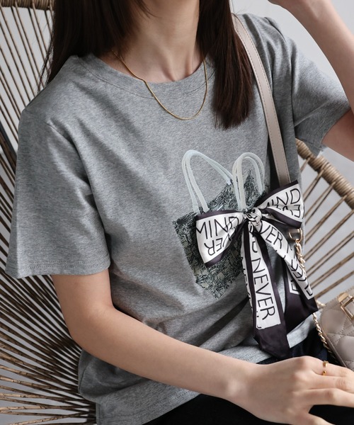 tシャツ リボンコサージュ カットソー レディース 楽天市場】【全品対象☆まとめ買い3点以上で使える 5%OFF