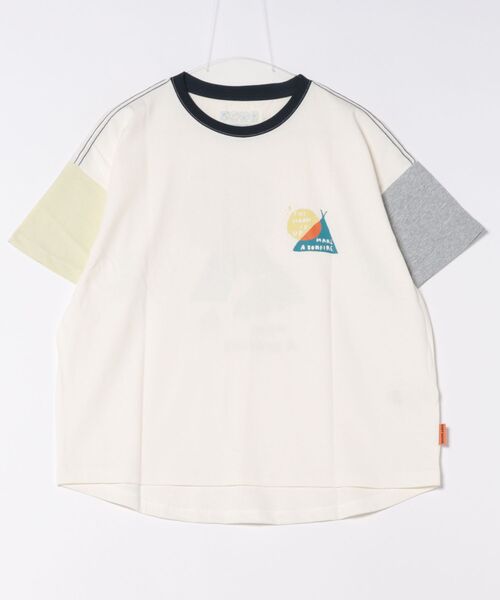 KRIFF MAYER Lady's Collection（クリフメイヤーレディースコレクション）の「【汗染み防止･軽撥水･防汚･吸水速乾･接触冷感】ウェットプロテクトゆるT(テント)（Tシャツ/カットソー・レディース・オフホワイト/ライトグリーン/カラフル/チャコール/グレー/レッド/ネイビー・MEDIUM/LARGE）」の15枚目の写真