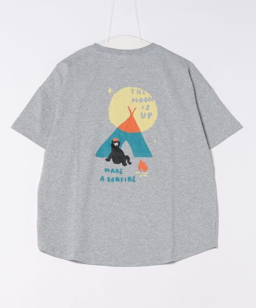 KRIFF MAYER Lady's Collection（クリフメイヤーレディースコレクション）の「【汗染み防止･軽撥水･防汚･吸水速乾･接触冷感】ウェットプロテクトゆるT(テント)（Tシャツ/カットソー・レディース・オフホワイト/ライトグリーン/カラフル/チャコール/グレー/レッド/ネイビー・MEDIUM/LARGE）」の13枚目の写真