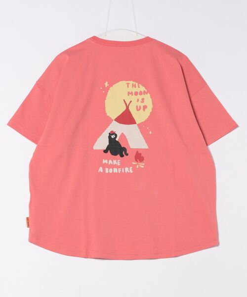 KRIFF MAYER Lady's Collection（クリフメイヤーレディースコレクション）の「【汗染み防止･軽撥水･防汚･吸水速乾･接触冷感】ウェットプロテクトゆるT(テント)（Tシャツ/カットソー・レディース・オフホワイト/ライトグリーン/カラフル/チャコール/グレー/レッド/ネイビー・MEDIUM/LARGE）」の9枚目の写真