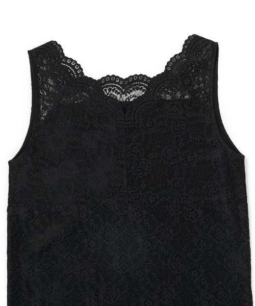 ROPE' PICNIC（ロペピクニック）の「【前後2WAY】総レースインナー（タンクトップ・レディース・ホワイト/ブラック・38/40）」の10枚目の写真